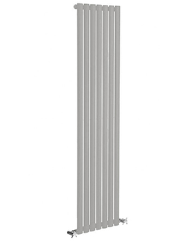Reina Neva 1500mm High Silver Single Panel Vertical Designer Radiator - Image