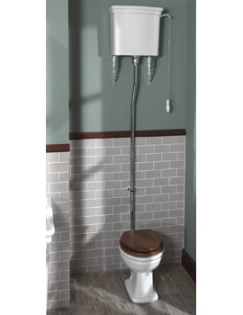Silverdale Loxley High Level Pan And Cistern White