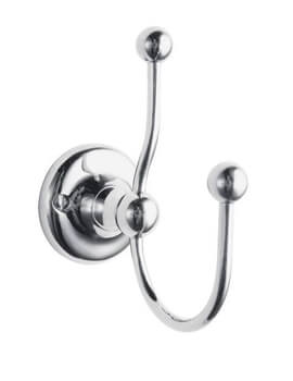 Hudson Reed Traditional Chrome Double Robe Hook - Image