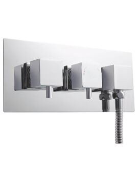 Volt Twin Thermostatic Shower Valve With Diverter