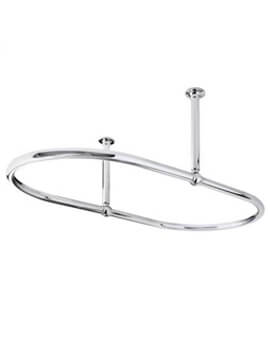 Oval Shaped Shower Ring Chrome