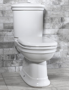 Silverdale Hillingdon Close Coupled WC Pan And Cistern With Fittings - Image
