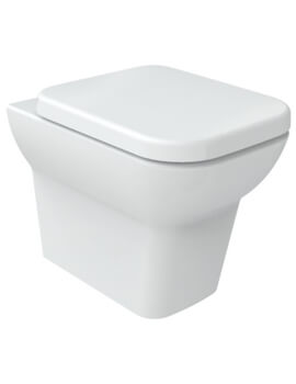 IMEX Suburb 520mm Back To Wall White WC Pan With Fixings - Image