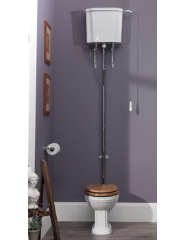 Balasani White High Level WC Pan With Cistern