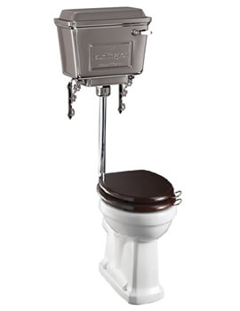 Standard White Close-Coupled Pan With Cistern And Flush Pipe Kit