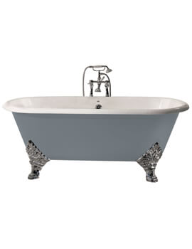 Heritage Grand Buckingham Cast Iron Roll Top Bath With Feet - Image