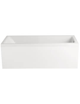 White Reinforced 1700mm Acrylic Front Bath Panel - BPW07