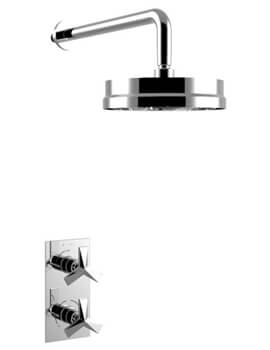 Hemsby Concealed Thermostatic Valve With Fixed Head Chrome
