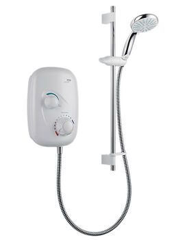 Mira Event XS Manual Power Shower White And Chrome - Image