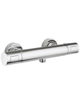 Central Chrome Exposed Thermostatic Shower Valve