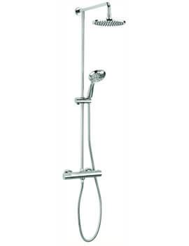 Crosswater Fusion Multifunction Chrome Thermostatic Shower Valve With Shower Kit - Image