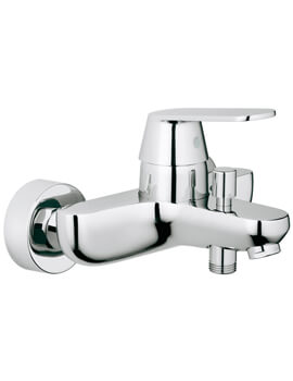 Grohe Eurosmart Cosmo Wall Mounted Chrome Bath Shower Mixer Tap - With Or Without Kit - Image