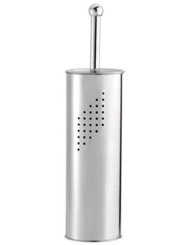 Essentials Stainless Steel Toilet Brush And Holder