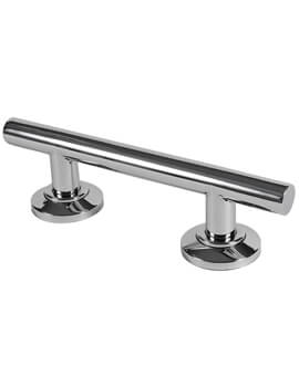 All 355mm Width Polished Silver Stainless Steel Grab Rail - SR6935SS