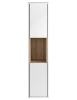 Hudson Reed Coast 350 x 1400mm Tall Boy Unit With Open Shelf - Image
