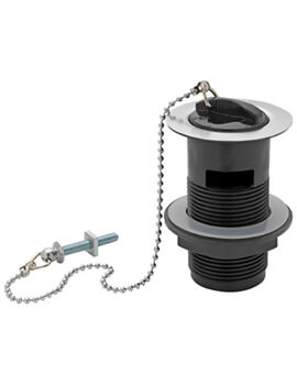 Plastic Basin Waste With Rubber Plug And Ball Chain