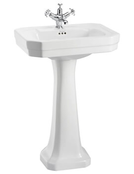 Victorian 560mm 1 Taphole White Basin