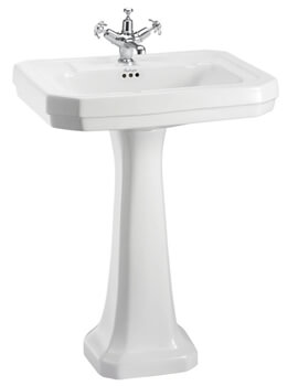 Victorian 610mm 1 Taphole White Basin