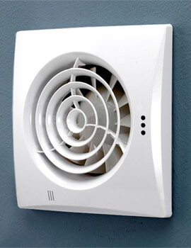 HIB Hush Wall Mounted White Extractor Fan With Timer - Image