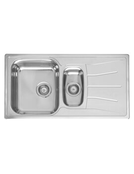 Diplomat 1.5 Bowl Stainless Steel Inset Sink 950 x 500mm