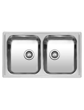 Diplomat 20 Stainless Steel 2.0 Bowl Inset Sink 860 x 500mm
