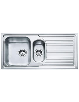 Carron Phoenix Logica 150 Polished 1.5 Bowl Inset Kitchen Sink - Image