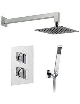 Notion 2 Outlet Chrome Thermostatic Showering Package With Instinct Kit