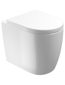 Saneux Uni Gloss White Back To Wall WC Pan - Image