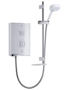 Sport Multi-Fit Electric Shower 9.0kW White And Chrome