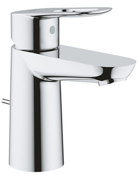 BauLoop S-Size Chrome Basin Mixer Tap With Pop Up Waste