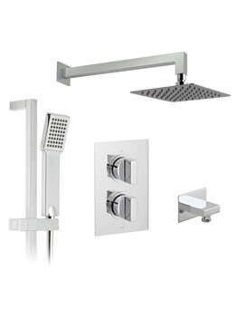 Vado Notion 2 Outlet Chrome Thermostatic Showering Package With V2 Kit - Image