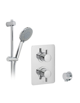 Celsius Chrome Thermostatic 1 Outlet Showering Package With Evolve Kit