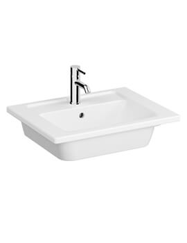 Integra White Vanity Basin With 1 Tap Hole