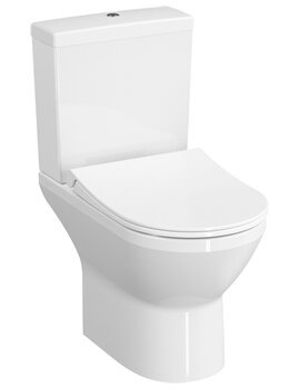 Integra 620mm Rimless Closed-Coupled Open Back WC Pan And Cistern