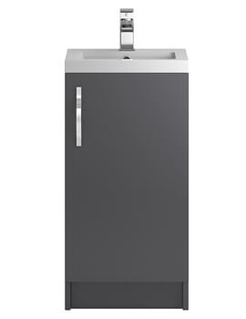 Hudson Reed Apollo 405x 360mm Floor-Standing Full Depth Cabinet And Basin - Image