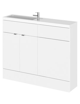Fusion 1100mm Compact Furniture Pack - Vanity And WC Unit With Basin