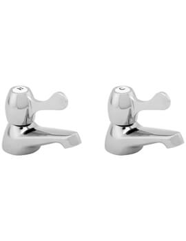 Lever Action Pair Of Chrome Basin Taps