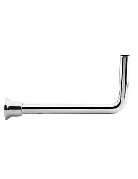 Chrome Low Level WC Flush Pipe Pack