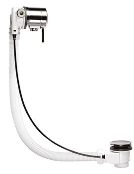 Nuie Freeflow Bath Filler With Chrome Pop-Up Waste And Overflow - E358 - Image