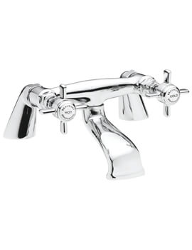 Nuie Beaumont Deck Or Wall Mounted Chrome Bath Filler Tap - Image