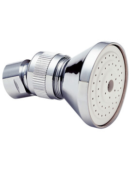 2 Inch Chrome Brass Head Shower With Swivel Joint