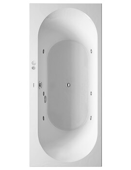 Duravit Darling New Built-In Or For Panel Whirlpool Bath With Two Backrest Slope - Image