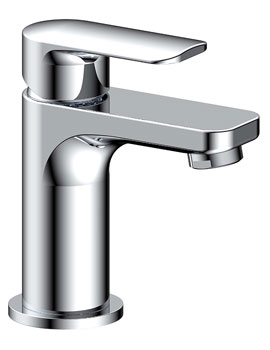 Suburb Chrome Basin Mixer Tap With Clicker Waste