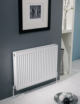 HB Essentials Compact Type 11 Single Panel Single Convector Radiator 750mm x 400mm White 