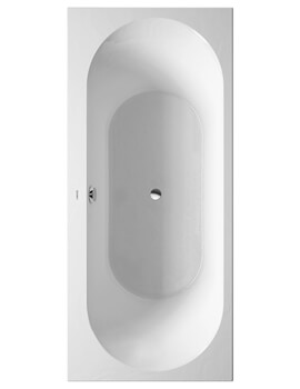Duravit Darling New Built-In Or For Panel Acrylic Bath With Two Backrest Slope - Image