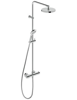 B.1 Chrome Wall Mounted Thermostatic Shower System