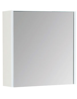K-Vit Liberty White Single Door Mirror Cabinet 450 x 658mm