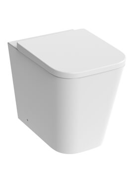 Matteo Gloss White Back To Wall WC Pan Rimless With Toilet Seat