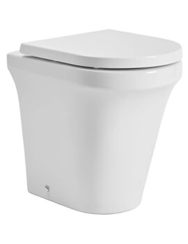 Tavistock Aerial White Comfort Height Back To Wall Toilet With Soft Close Seat - Image