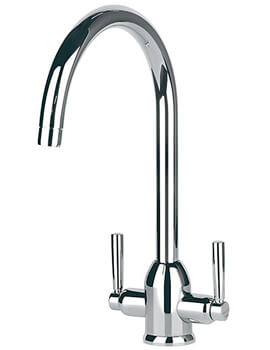 Clearwater Alzira C Monobloc Twin Lever Kitchen Sink Mixer Tap - Image